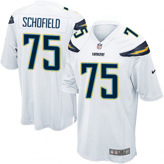 Men's Nike Los Angeles Chargers 75 Michael Schofield Game White NFL Jersey