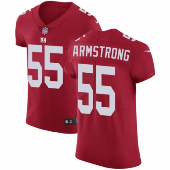 Men's Nike New York Giants 55 Ray-Ray Armstrong Red Alternate Vapor Untouchable Elite Player NFL Jersey