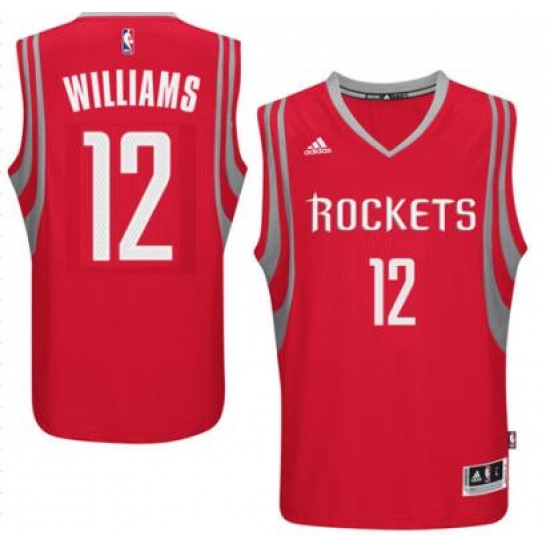 Men's Houston Rockets 12 Lou Williams adidas Red Swingman climacool Jersey