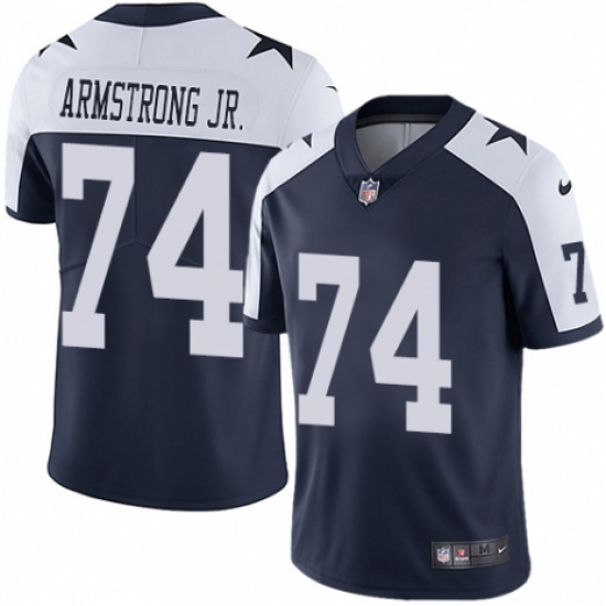 Youth Nike Dallas Cowboys 74 Dorance Armstrong Jr. Navy Blue Throwback Alternate Vapor Untouchable Limited Player NFL Jersey