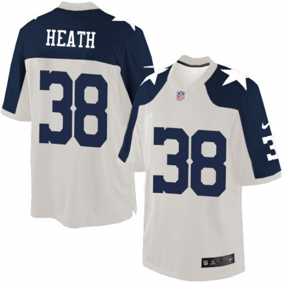 Men's Nike Dallas Cowboys 38 Jeff Heath Limited White Throwback Alternate NFL Jersey