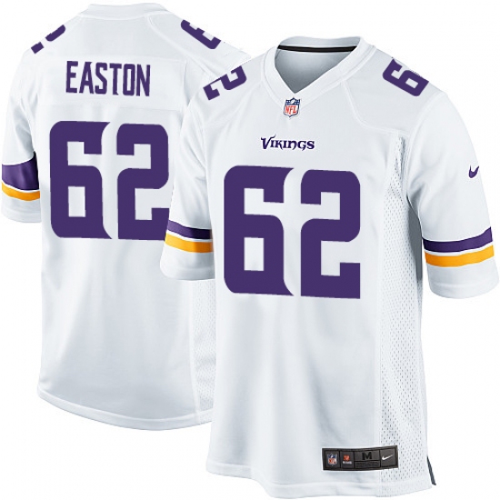 Men's Nike Minnesota Vikings 62 Nick Easton Game White NFL Jersey