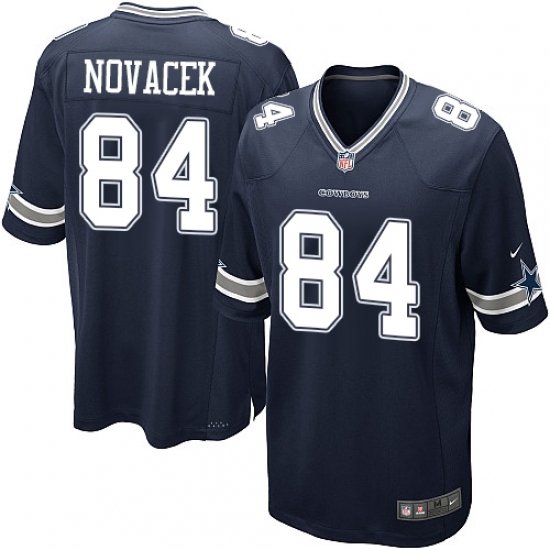 Men's Nike Dallas Cowboys 84 Jay Novacek Game Navy Blue Team Color NFL Jersey