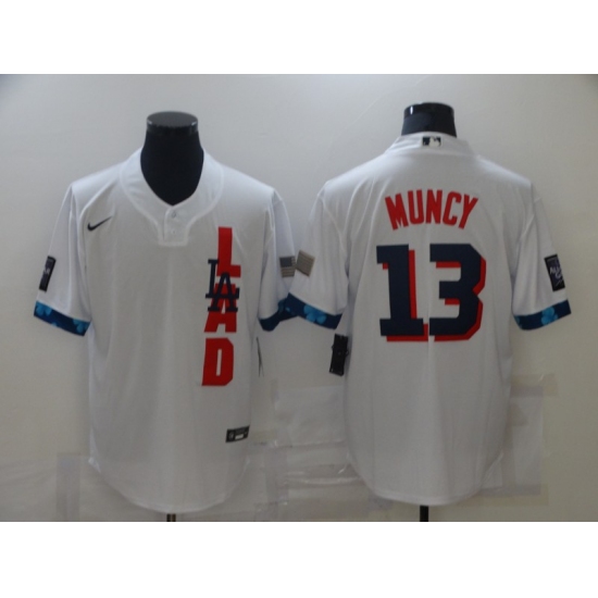 Men's Los Angeles Dodgers 13 Max Muncy Nike White 2021 All-Star Game Replica Jersey