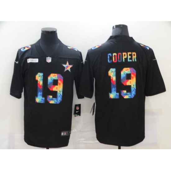 Men's Dallas Cowboys 19 Amari Cooper Rainbow Version Nike Limited Jersey