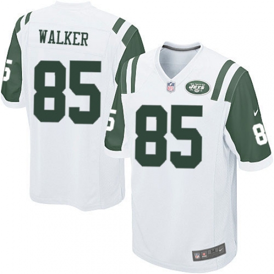 Men's Nike New York Jets 85 Wesley Walker Game White NFL Jersey
