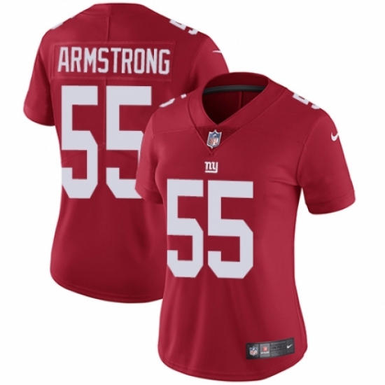 Women's Nike New York Giants 55 Ray-Ray Armstrong Red Alternate Vapor Untouchable Elite Player NFL Jersey