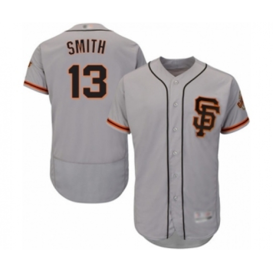 Men's San Francisco Giants 13 Will Smith Grey Alternate Flex Base Authentic Collection Baseball Jersey