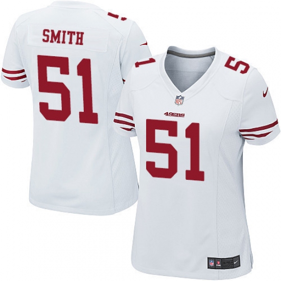 Women's Nike San Francisco 49ers 51 Malcolm Smith Game White NFL Jersey
