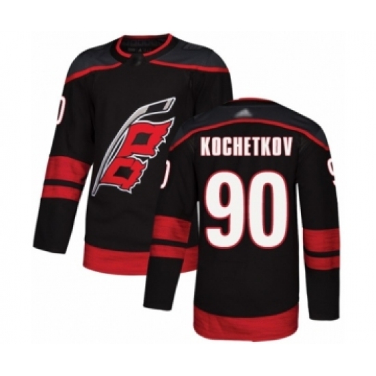 Youth Carolina Hurricanes 90 Pyotr Kochetkov Authentic Black Alternate Hockey Jersey