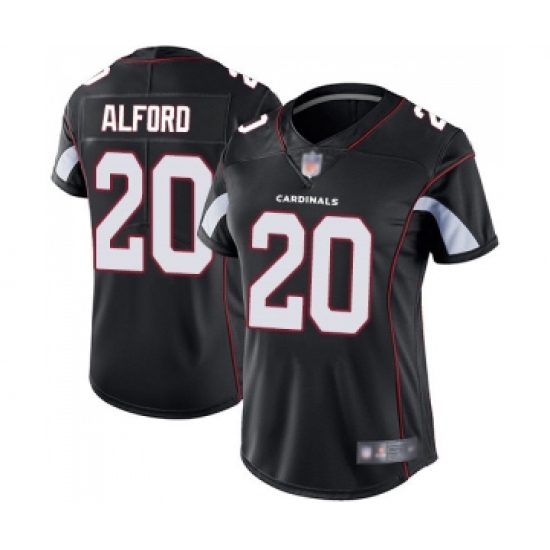 Women's Arizona Cardinals 20 Robert Alford Black Alternate Vapor Untouchable Limited Player Football Jersey