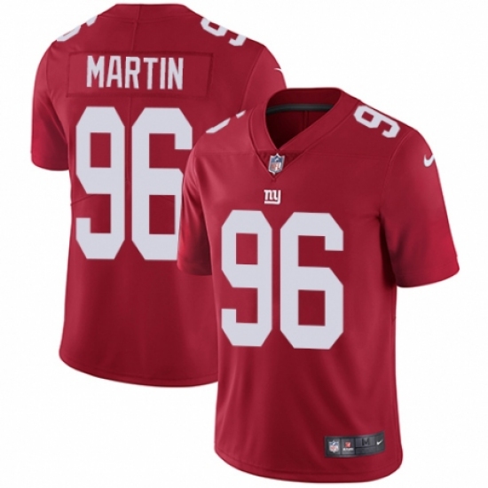 Youth Nike New York Giants 96 Kareem Martin Red Alternate Vapor Untouchable Elite Player NFL Jersey