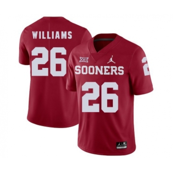 Oklahoma Sooners 26 Damien Williams White College Football Jersey