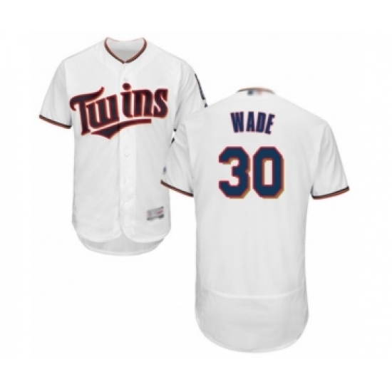 Men's Minnesota Twins 30 LaMonte Wade White Home Flex Base Authentic Collection Baseball Player Jersey