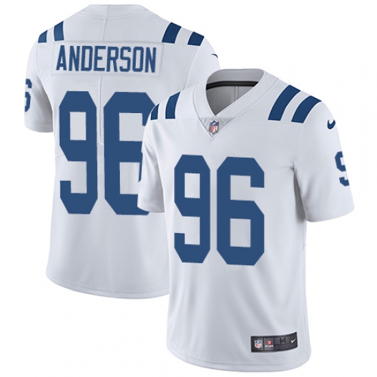 Youth Nike Indianapolis Colts 96 Henry Anderson White Vapor Untouchable Limited Player NFL Jersey