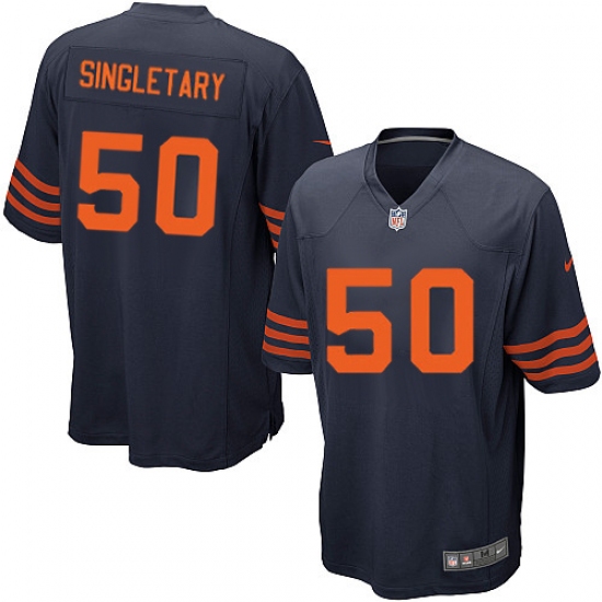 Men's Nike Chicago Bears 50 Mike Singletary Game Navy Blue Alternate NFL Jersey