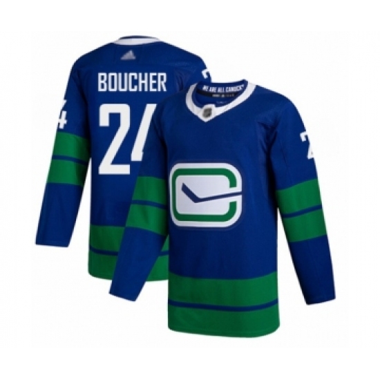Men's Vancouver Canucks 24 Reid Boucher Authentic Royal Blue Alternate Hockey Jersey