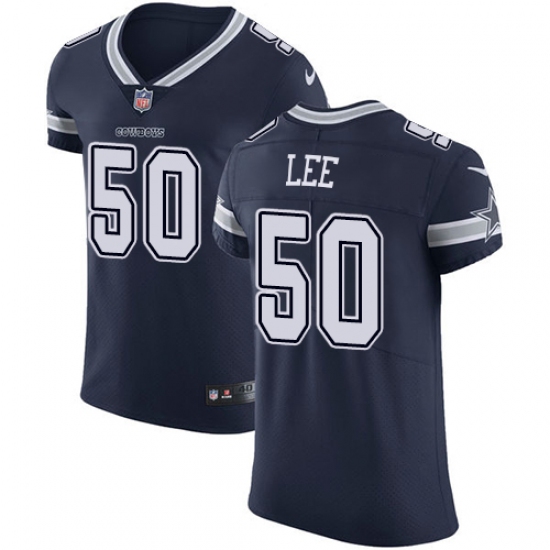 Men's Nike Dallas Cowboys 50 Sean Lee Navy Blue Team Color Vapor Untouchable Elite Player NFL Jersey