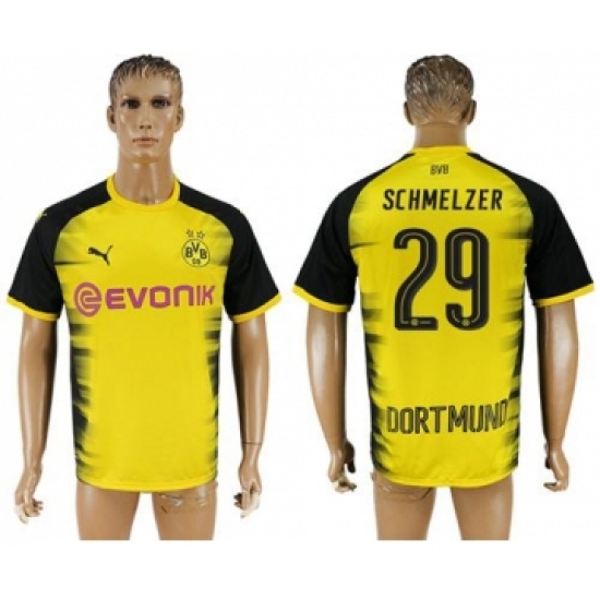 Dortmund 29 Schmelzer Yellow Soccer Club Jersey