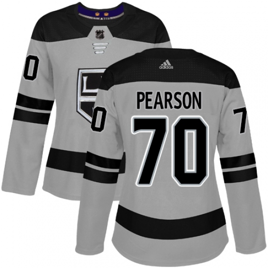 Women's Adidas Los Angeles Kings 70 Tanner Pearson Authentic Gray Alternate NHL Jersey