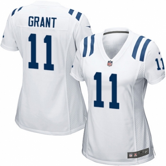 Women's Nike Indianapolis Colts 11 Ryan Grant Game White NFL Jersey