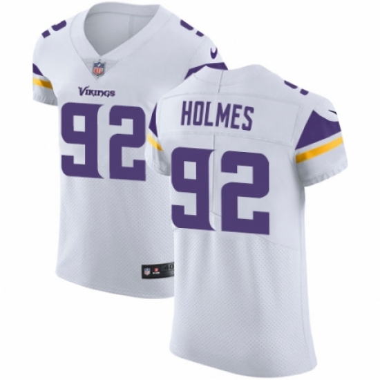 Men's Nike Minnesota Vikings 92 Jalyn Holmes White Vapor Untouchable Elite Player NFL Jersey