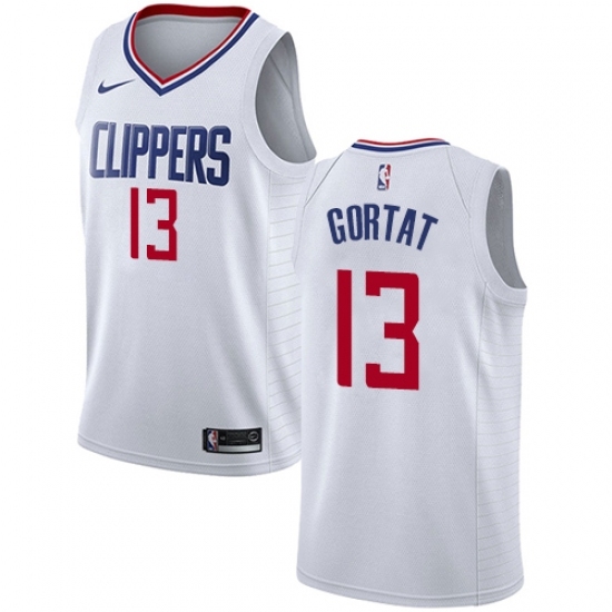 Youth Nike Los Angeles Clippers 13 Marcin Gortat Swingman White NBA Jersey - Association Edition