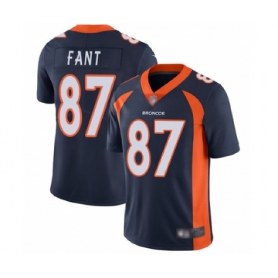 Youth Denver Broncos 87 Noah Fant Navy Blue Alternate Vapor Untouchable Limited Player Football Jersey