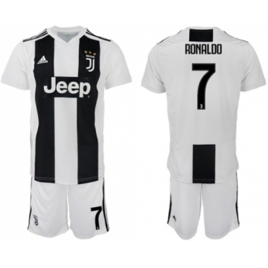 Juventus 7 Ronaldo Home Soccer Club Jersey