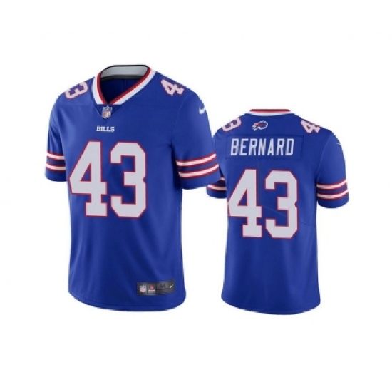 Men's Buffalo Bills 43 Terrel Bernard Blue Vapor Untouchable Limited Stitched Jersey