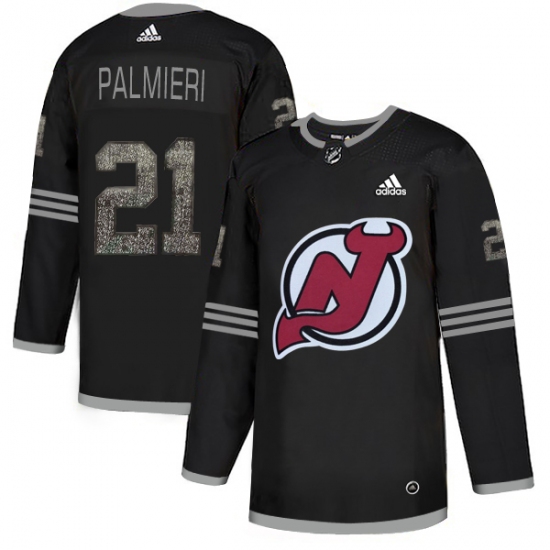 Men's Adidas New Jersey Devils 21 Kyle Palmieri Black Authentic Classic Stitched NHL Jersey