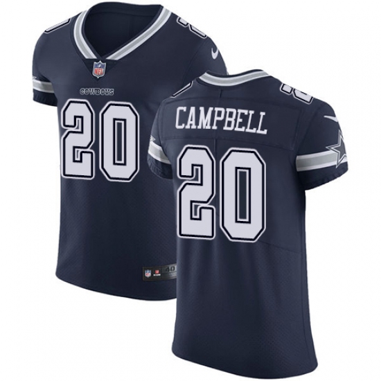 Men's Nike Dallas Cowboys 20 Ibraheim Campbell Navy Blue Team Color Vapor Untouchable Elite Player NFL Jersey