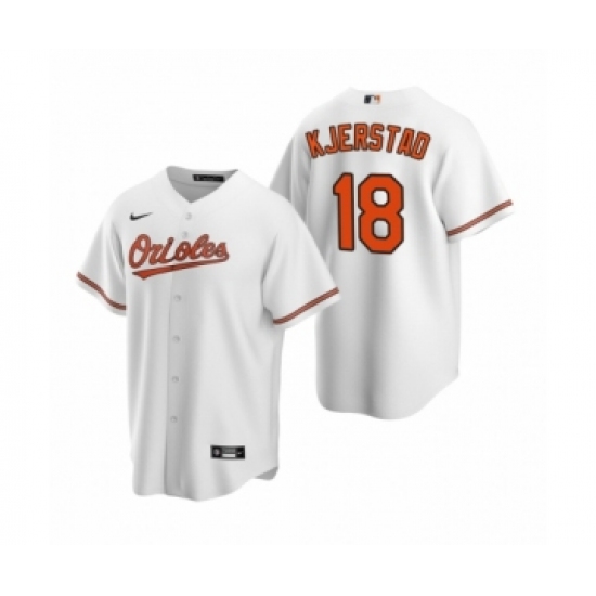 Men's Baltimore Orioles 18 Heston Kjerstad White 2020 MLB Draft Replica Home Jersey