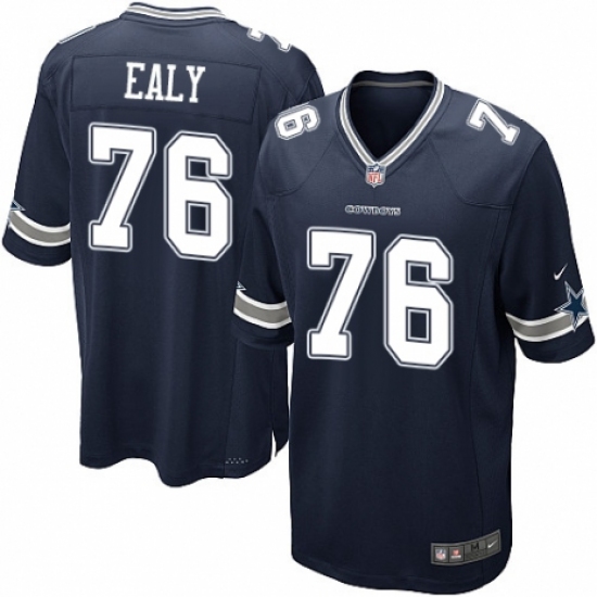 Men's Nike Dallas Cowboys 76 Kony Ealy Game Navy Blue Team Color NFL Jersey