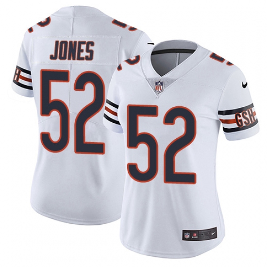 Women's Nike Chicago Bears 52 Christian Jones White Vapor Untouchable Limited Player NFL Jersey