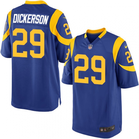 Men's Nike Los Angeles Rams 29 Eric Dickerson Game Royal Blue Alternate NFL Jersey