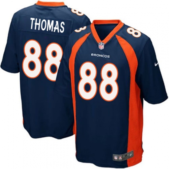 Men's Nike Denver Broncos 88 Demaryius Thomas Game Navy Blue Alternate NFL Jersey