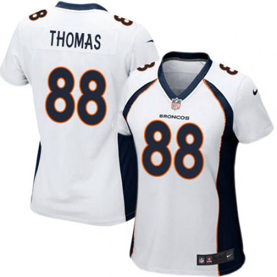 Women's Nike Denver Broncos 88 Demaryius Thomas Game White NFL Jersey