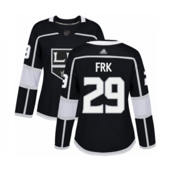 Women's Los Angeles Kings 29 Martin Frk Authentic Black Home Hockey Jersey
