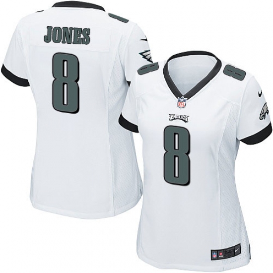 Women's Nike Philadelphia Eagles 8 Donnie Jones Game White NFL Jersey