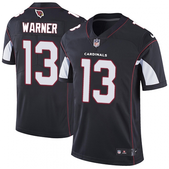 Youth Nike Arizona Cardinals 13 Kurt Warner Black Alternate Vapor Untouchable Limited Player NFL Jersey