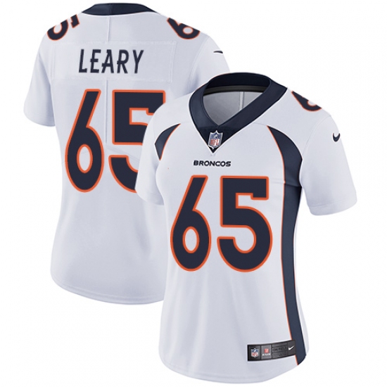Women's Nike Denver Broncos 65 Ronald Leary Elite White NFL Jersey