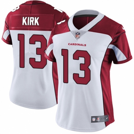 Women's Nike Arizona Cardinals 13 Christian Kirk White Vapor Untouchable Elite Player NFL Jersey