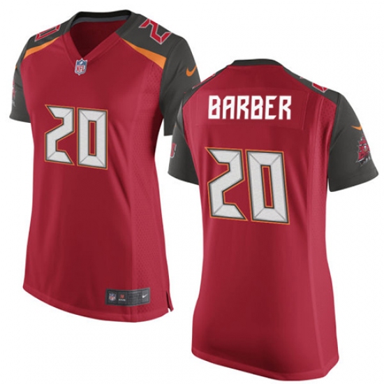 Women's Nike Tampa Bay Buccaneers 20 Ronde Barber Game Red Team Color NFL Jersey