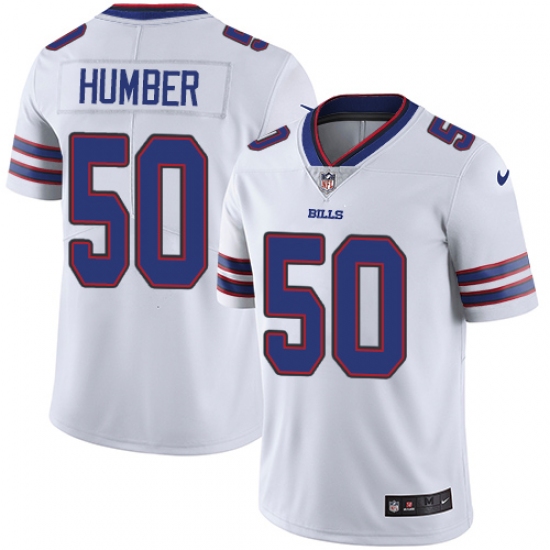 Men's Nike Buffalo Bills 50 Ramon Humber White Vapor Untouchable Limited Player NFL Jersey