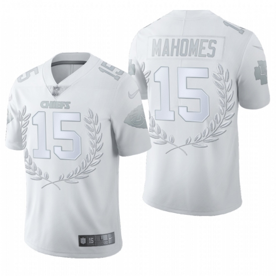 Men's Kansas City Chiefs 15 Patrick Mahomes White Nike Souvenir Edition Limited Jersey