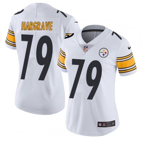 Women's Nike Pittsburgh Steelers 79 Javon Hargrave Elite White NFL Jersey