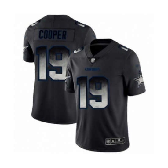 Men's Dallas Cowboys 19 Amari Cooper Black Smoke Fashion Limited Football Jersey