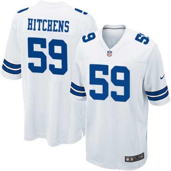 Men's Nike Dallas Cowboys 59 Anthony Hitchens Game White NFL Jersey