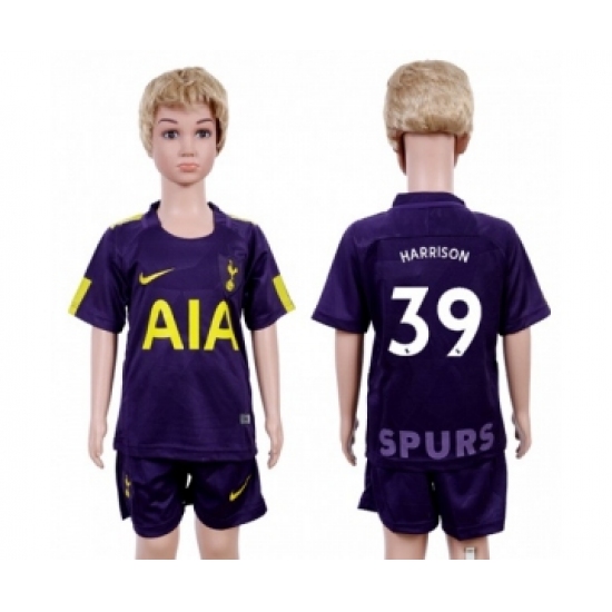 Tottenham Hotspur 39 Harrison Sec Away Kid Soccer Club Jersey